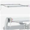 Markise Antrasitt 5 x 3 m Metall