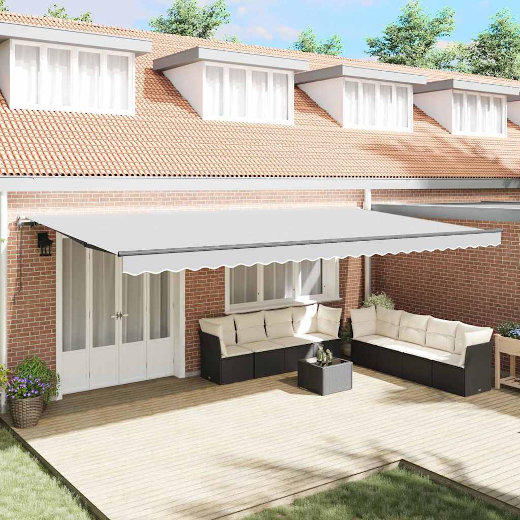Markise Antrasitt 6 x 3 m Metall