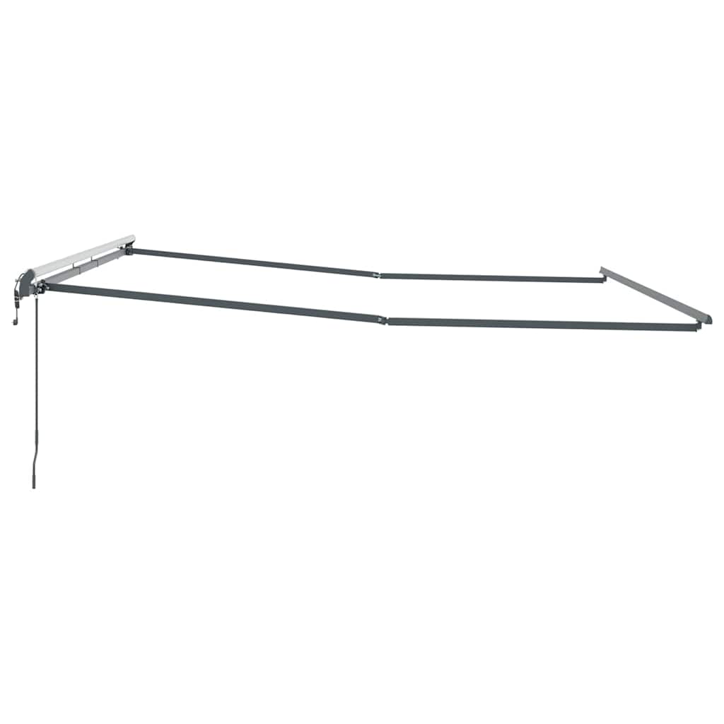 Markise Antrasitt 4 × 3,5 m Metall