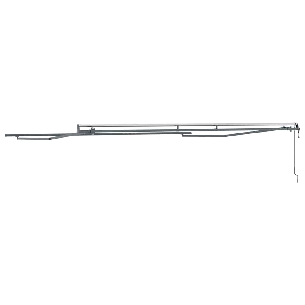 Markise Antrasitt 5 × 3,5 m Metall
