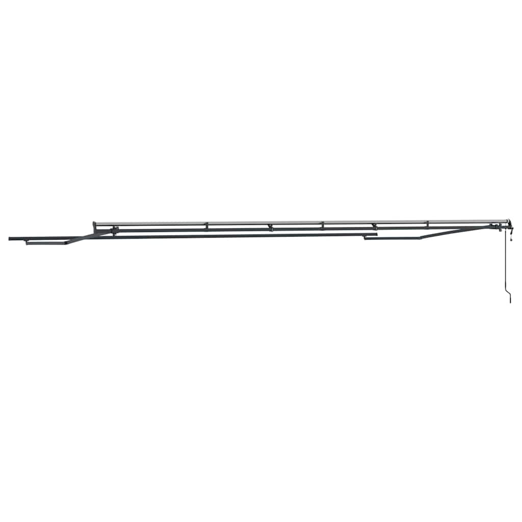Markise Antrasitt 6 × 3,5 m Metall