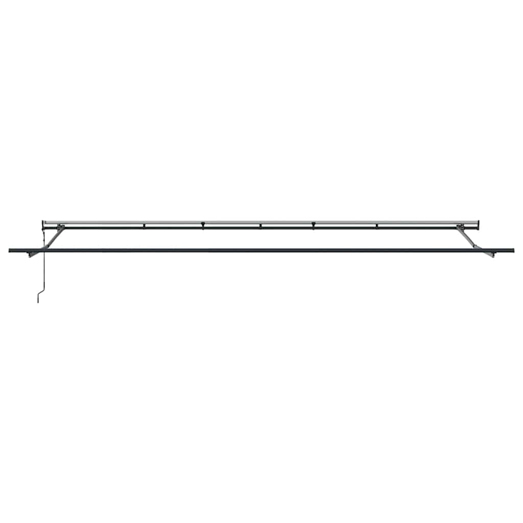 Markise Antrasitt 6 × 3,5 m Metall