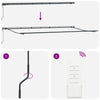 Markise Antrasitt 6 × 3,5 m Metall
