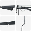 Markise med Antrasitt 4,5 × 3 m Metall