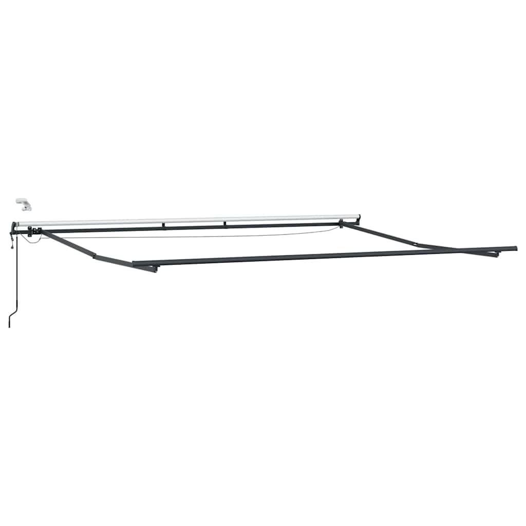 Markise med Antrasitt 4,5 × 3 m Metall