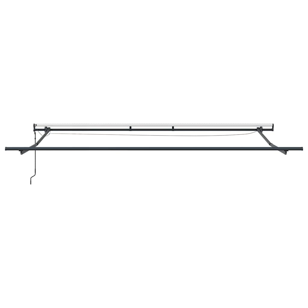 Markise med Antrasitt 4,5 × 3 m Metall