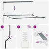Markise med Antrasitt 4,5 × 3 m Metall