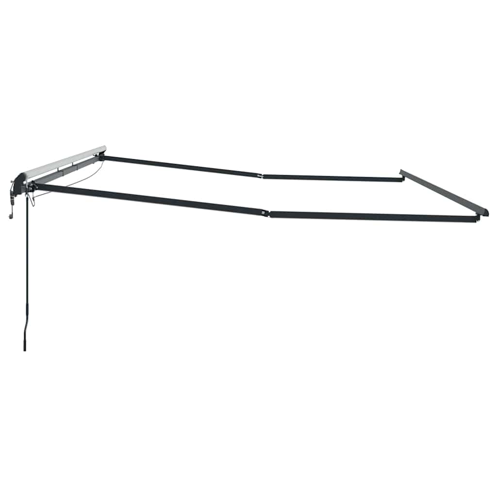 Markise med Antrasitt 4,5 × 3 m Metall