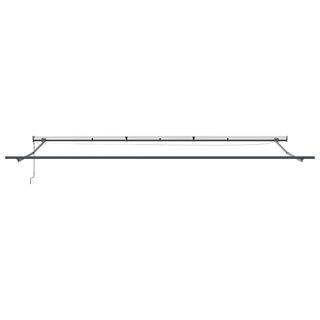 Markise med Antrasitt 6 x 3 m Metall