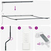 Markise med Antrasitt 4,5 × 3,5 m Metall