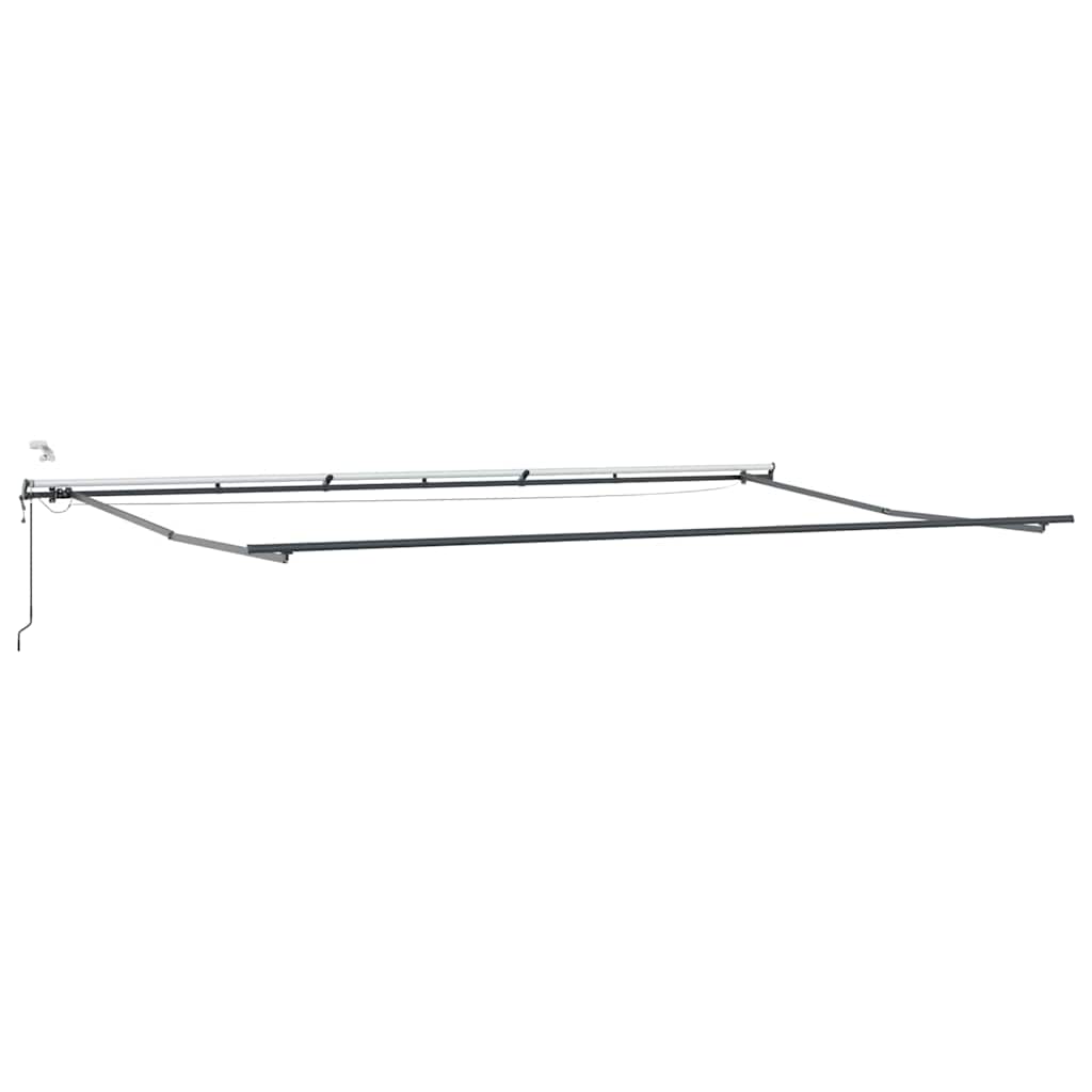 Markiseramme Antrasitt 600 × 350 cm Aluminium vidaXL