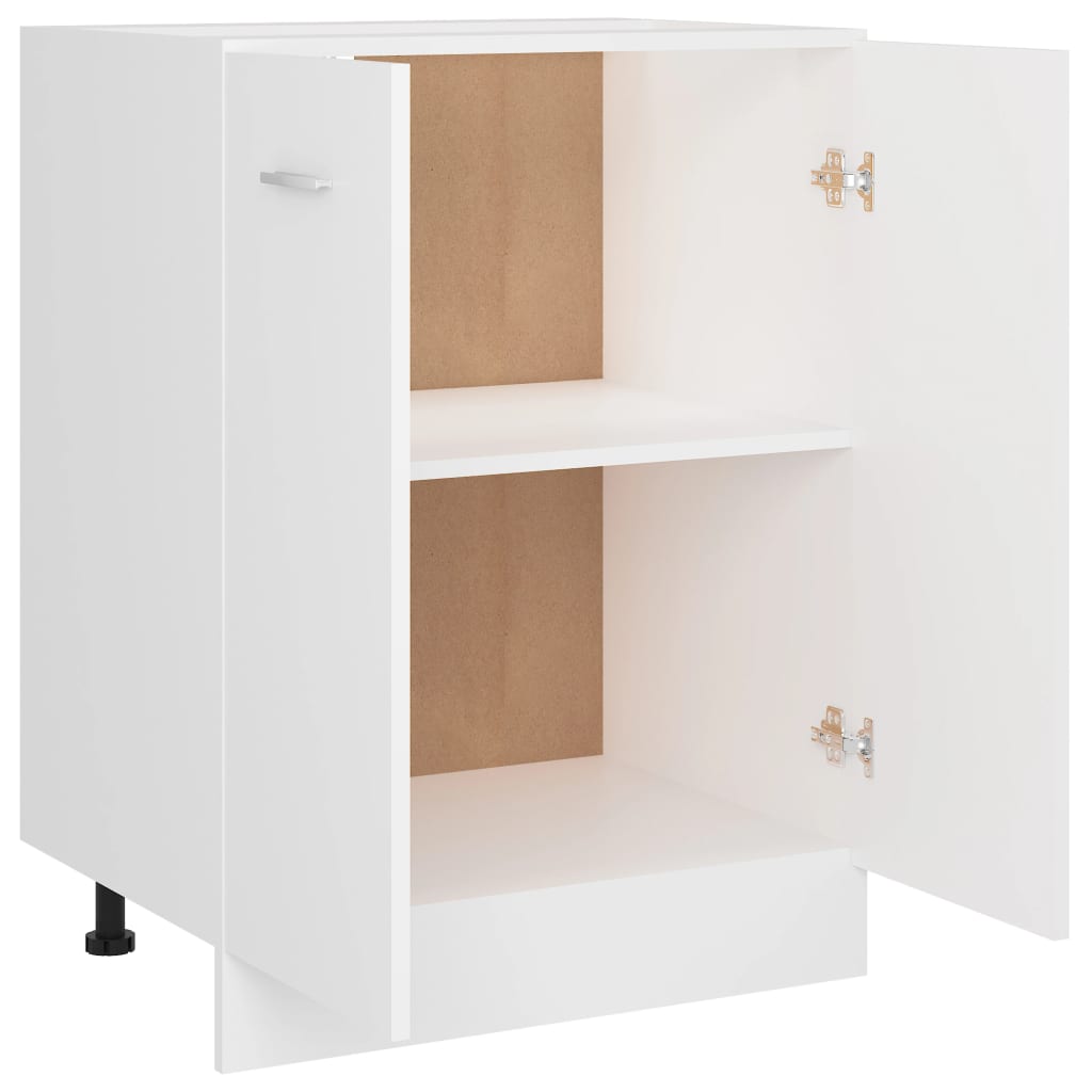 Bunnskap "Lyon" hvit 60x46x81,5 cm konstruert tre