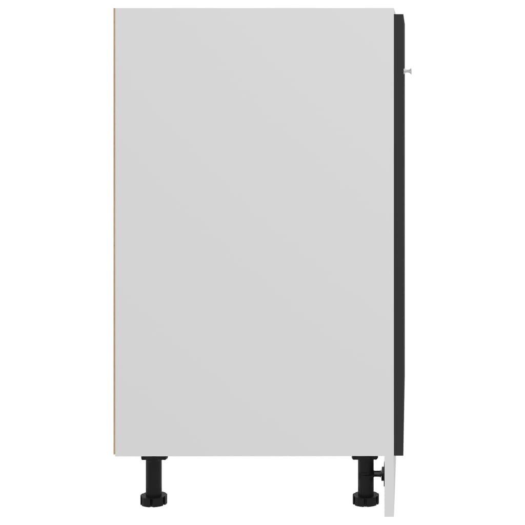 Bunnskap "Lyon" svart 60x46x81,5 cm konstruert tre