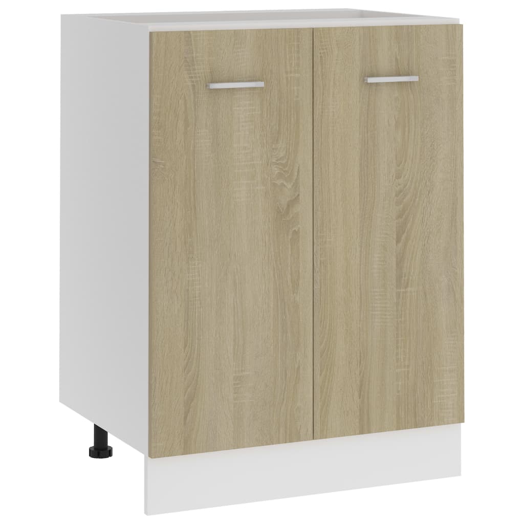 Bunnskap "Lyon" sonoma eik 60x46x81,5 cm konstruert tre