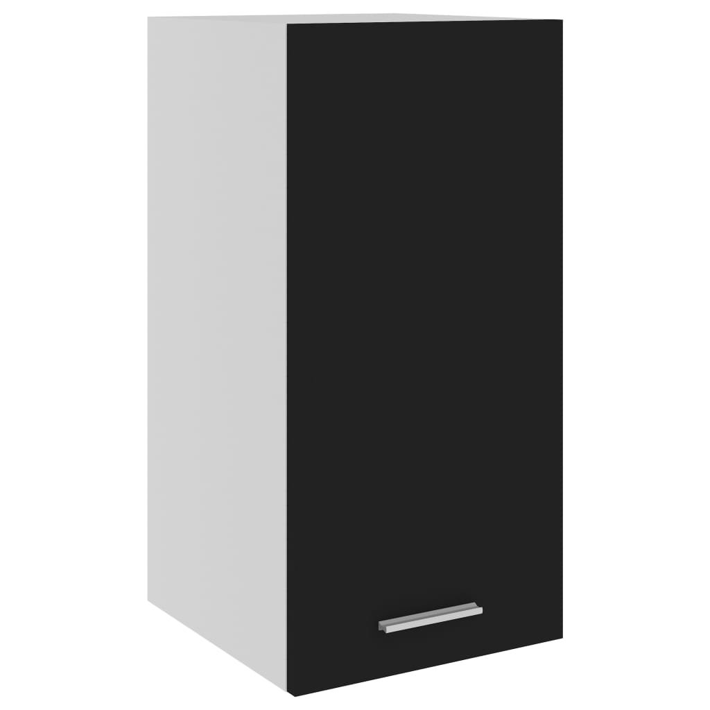 Hengende skap "Lyon" svart 29,5x31x60 cm konstruert tre