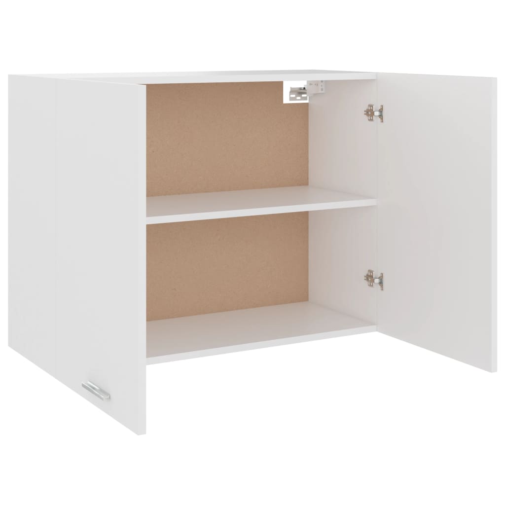 Hengende skap "Lyon" hvit 80x31x60 cm konstruert tre