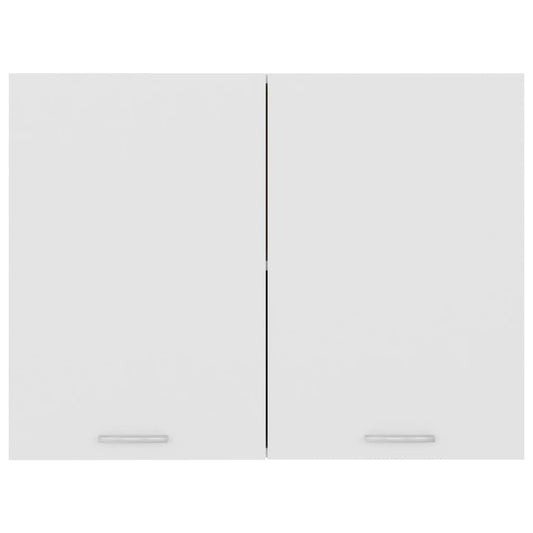 Hengende skap "Lyon" hvit 80x31x60 cm konstruert tre