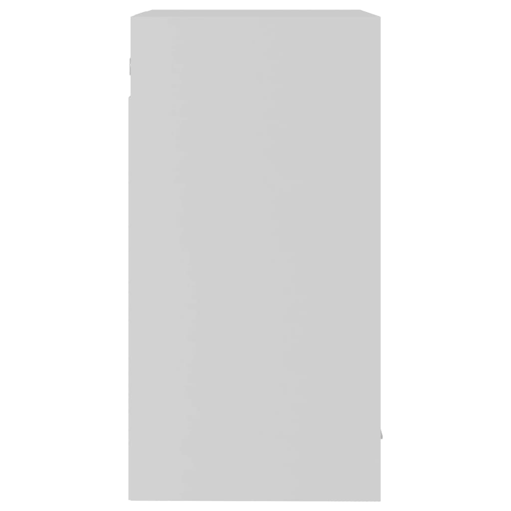 Hengende skap glass "Lyon" hvit 40x31x60 cm konstruert tre