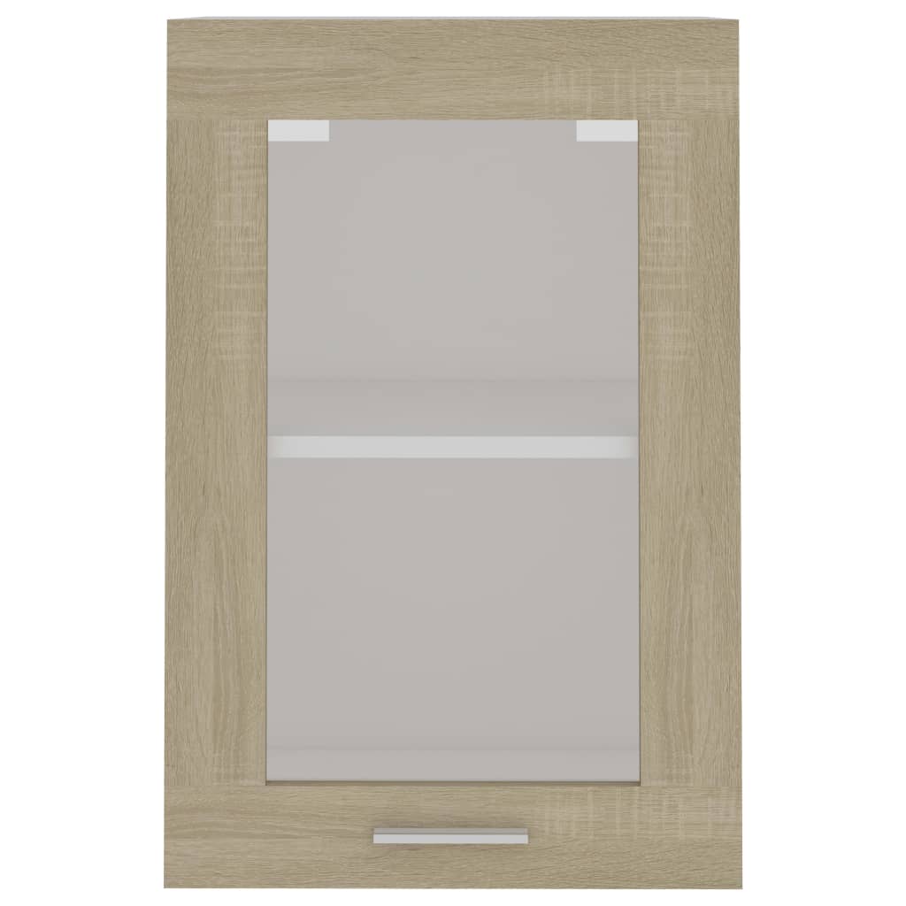 Hengende skap glass "Lyon" sonoma eik 40x31x60 cm
