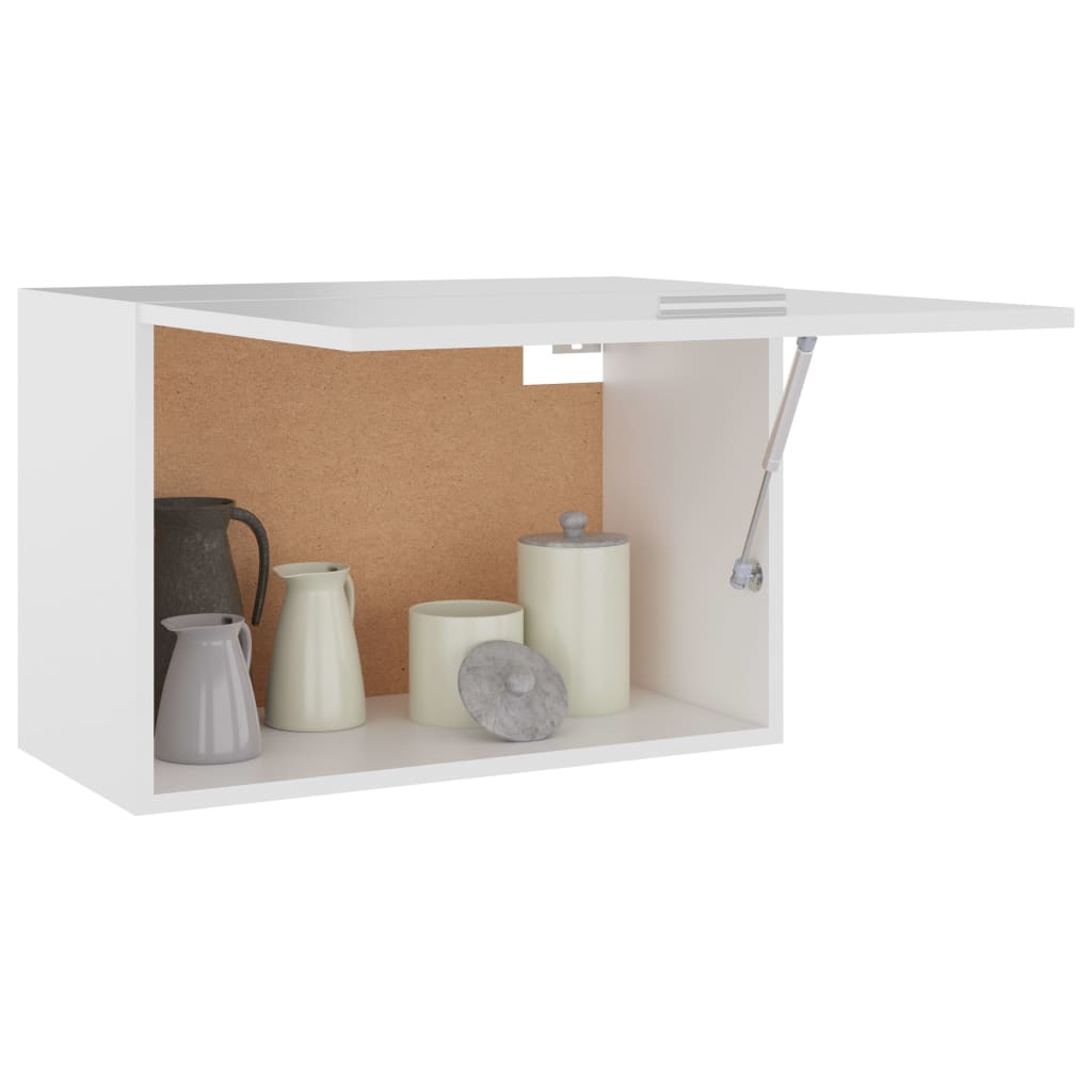 Hengende skap "Lyon" hvit 60x31x40 cm konstruert tre