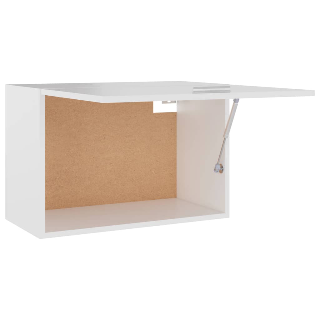 Hengende skap "Lyon" hvit 60x31x40 cm konstruert tre