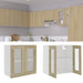 Hengende skap glass 