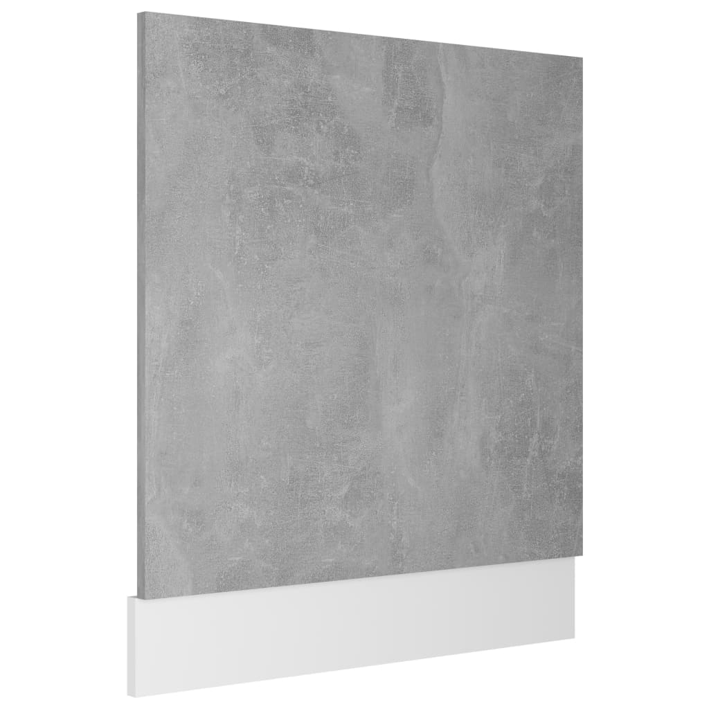 Oppvaskmaskinspanel "Lyon" betonggrå 59,5x3x67 cm