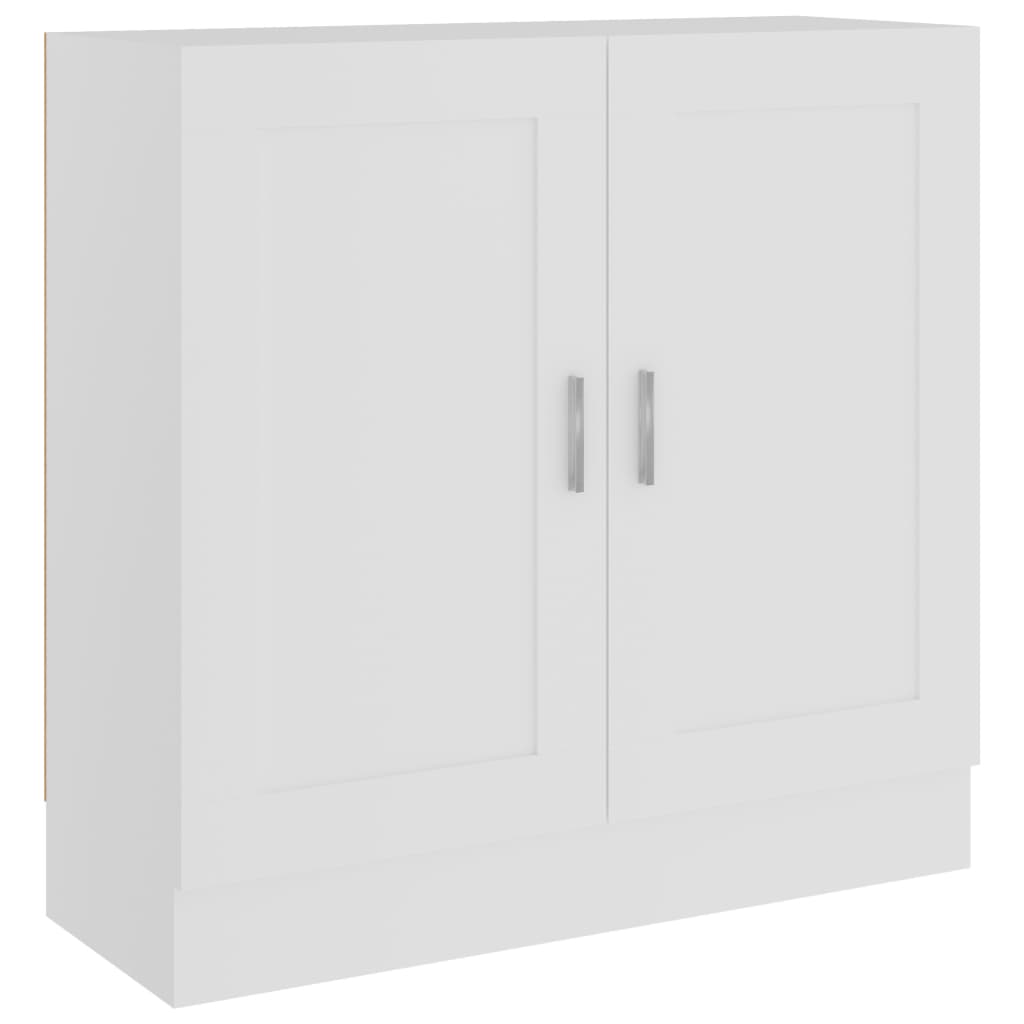 Bokhylle hvit 82,5x30,5x80 cm konstruert tre