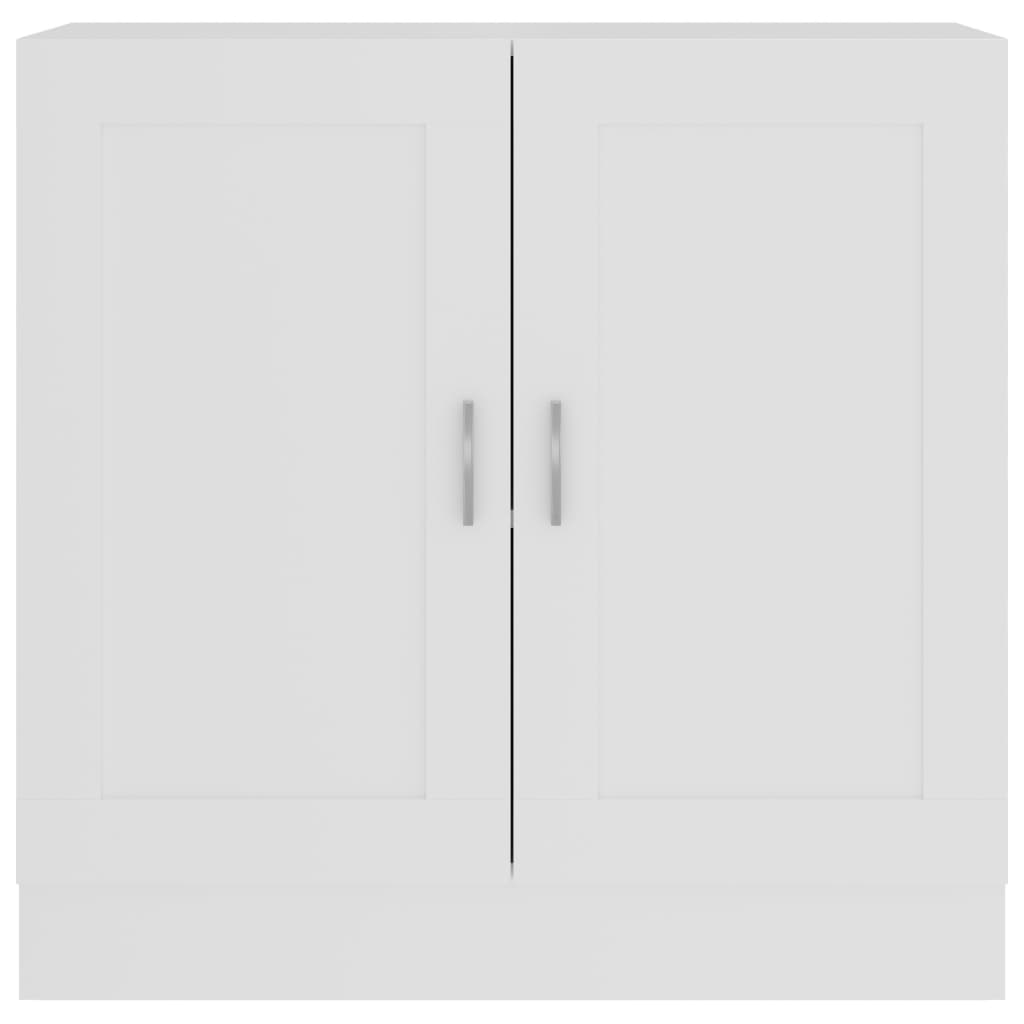 Bokhylle hvit 82,5x30,5x80 cm konstruert tre