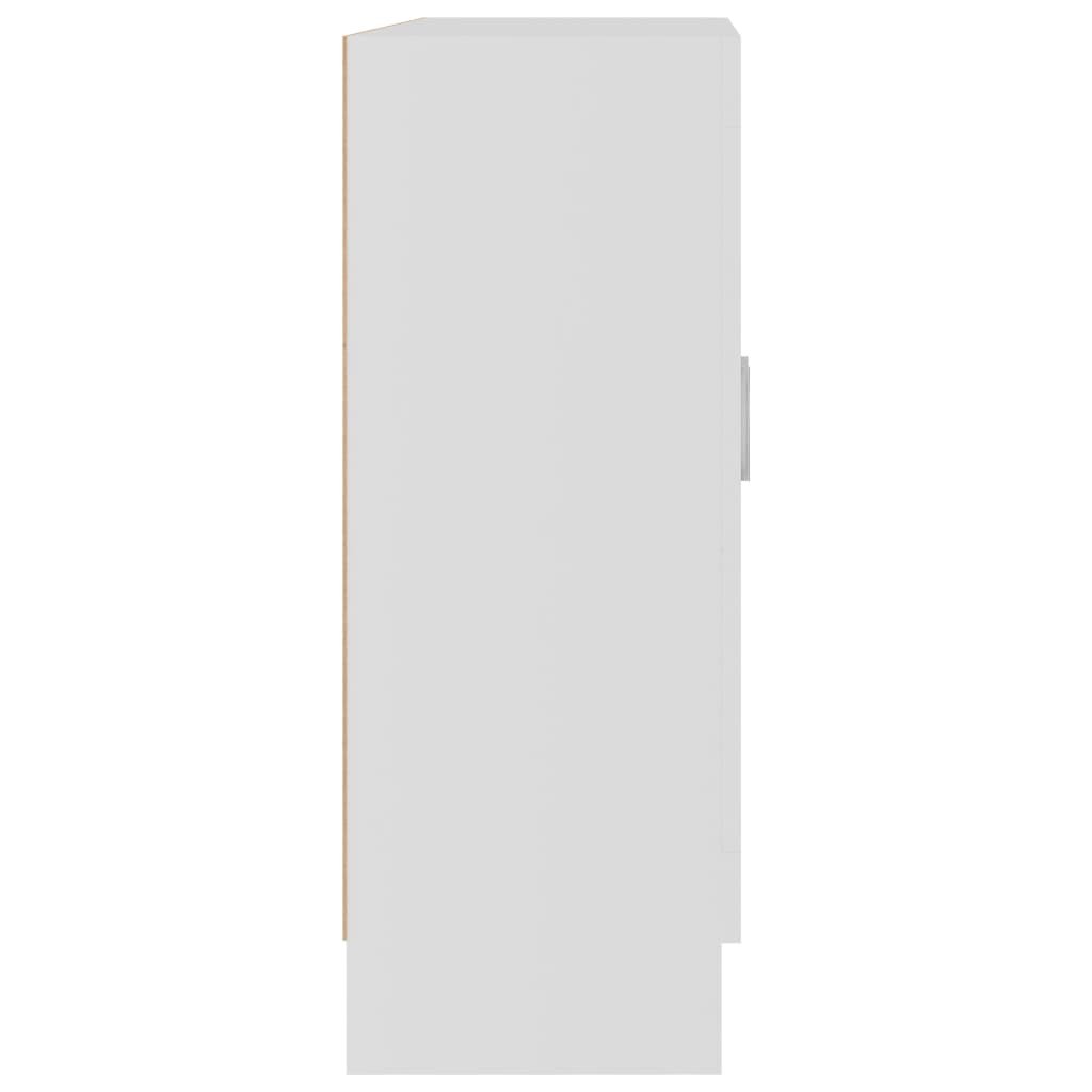 Bokhylle hvit 82,5x30,5x80 cm konstruert tre