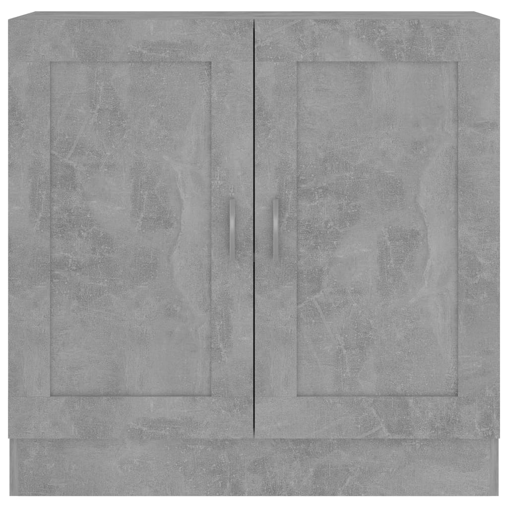 Bokhylle betonggrå 82,5x30,5x80 cm konstruert tre