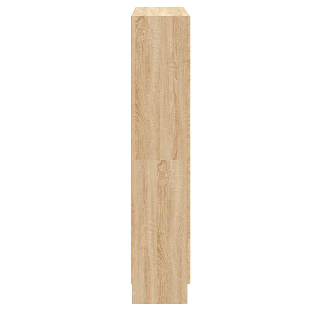 Bokhylle sonoma eik 82,5x30,5x150 cm konstruert tre