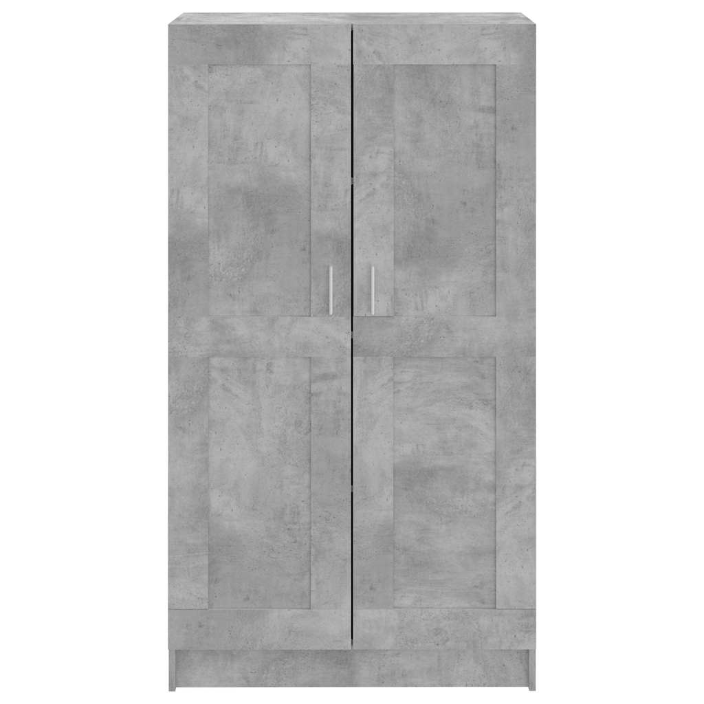Bokhylle betonggrå 82,5x30,5x150 cm konstruert tre