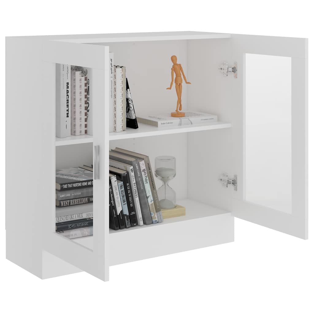 Vitrine hvit 82,5x30,5x80 cm konstruert tre