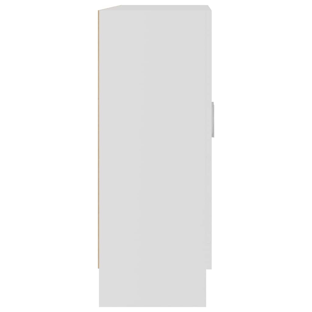 Vitrine hvit 82,5x30,5x80 cm konstruert tre