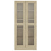 Vitrine sonoma eik 82,5x30,5x185,5 cm konstruert tre