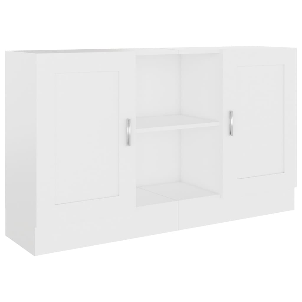 Skjenk hvit 120x30,5x70 cm konstruert tre