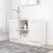 Skjenk hvit 120x30,5x70 cm konstruert tre