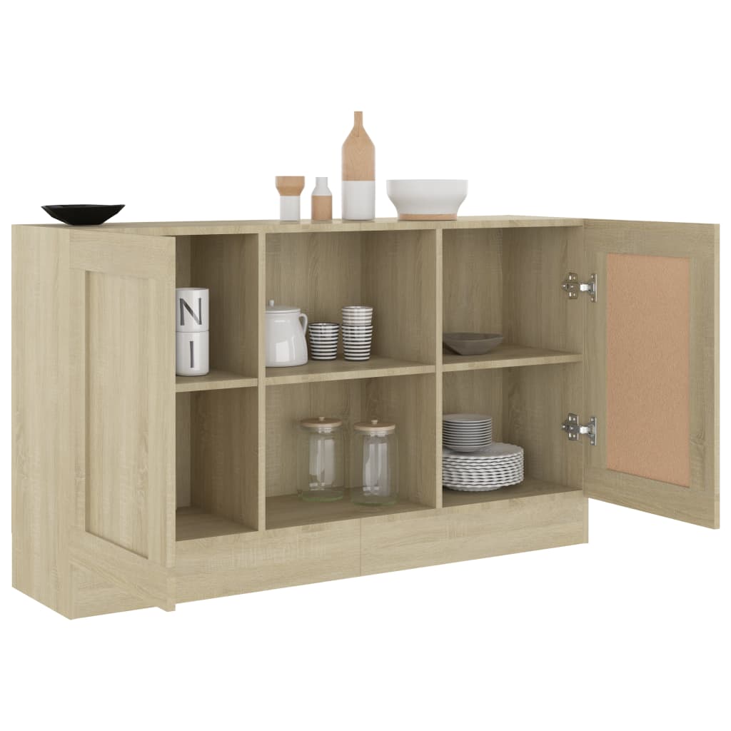 Skjenk sonoma eik 120x30,5x70 cm konstruert tre