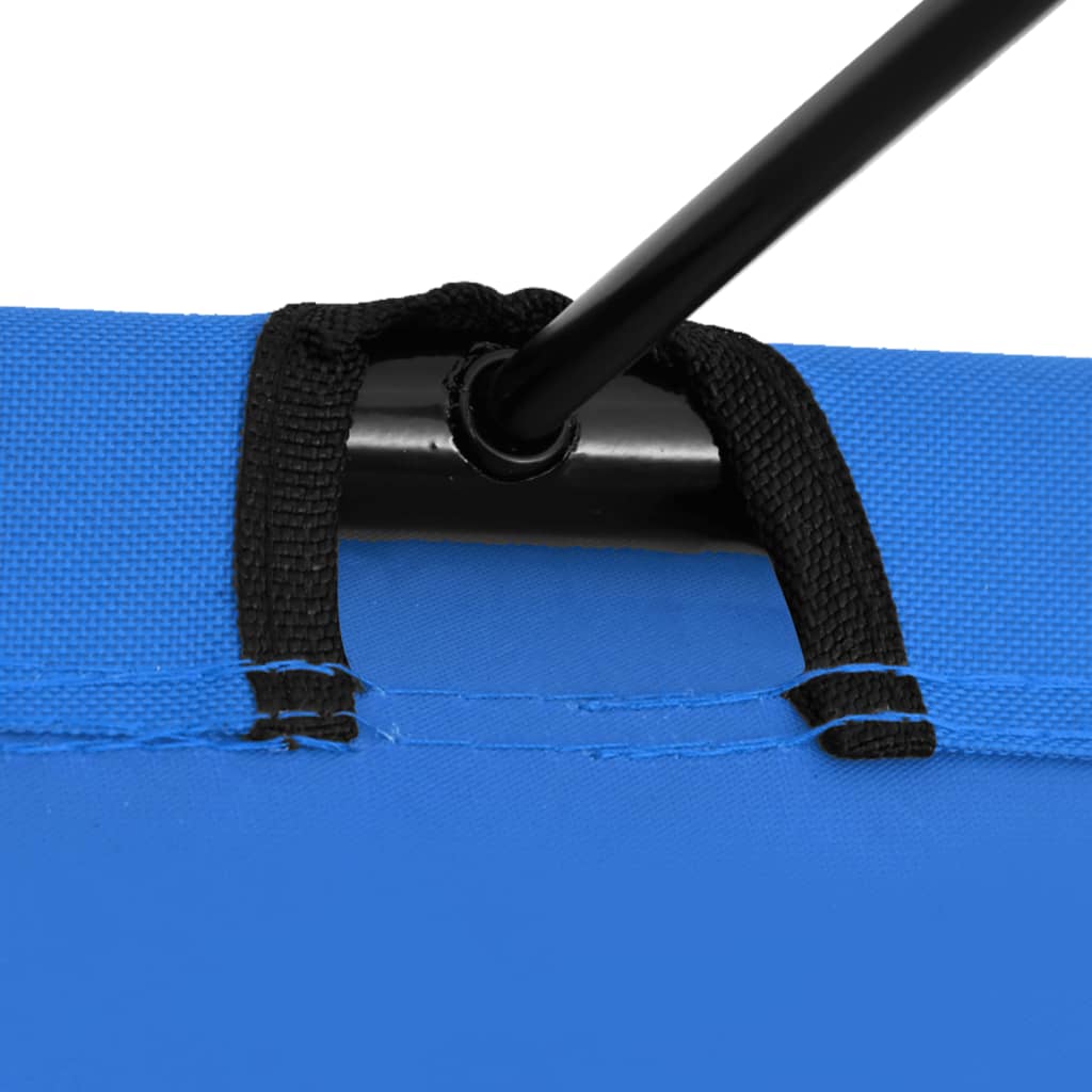 Campingseng 180x60x19 cm oxfordstoff og stål blå