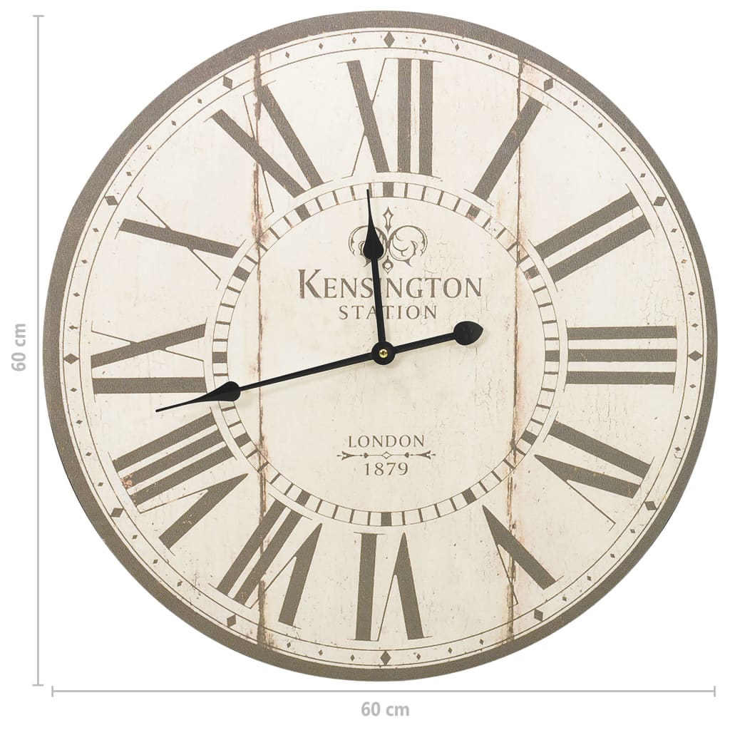 Veggklokke vintage London 60 cm