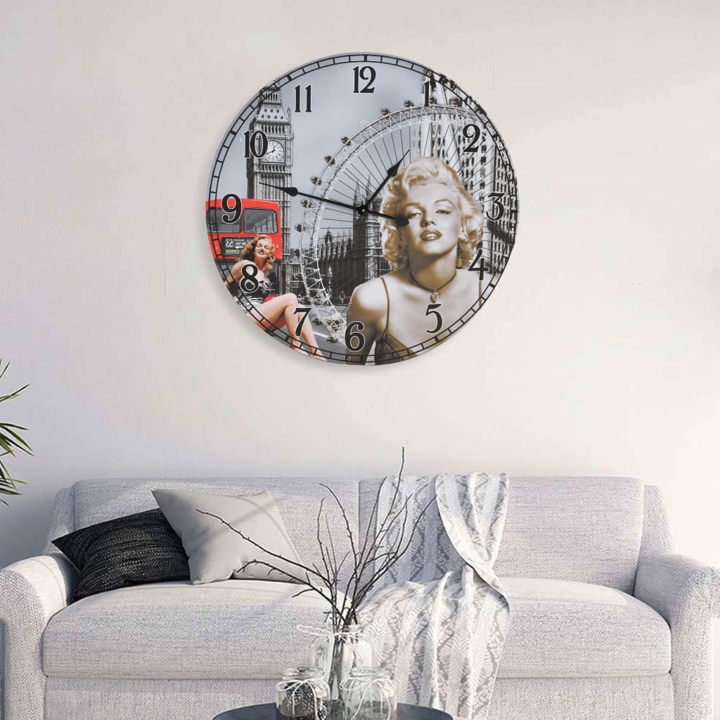Veggklokke vintage 60 cm