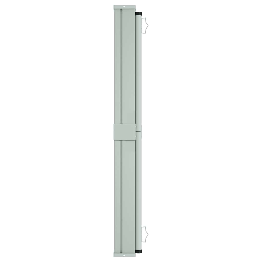 Uttrekkbar sidemarkise 600x160 cm grå