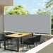 Uttrekkbar sidemarkise 600x160 cm grå