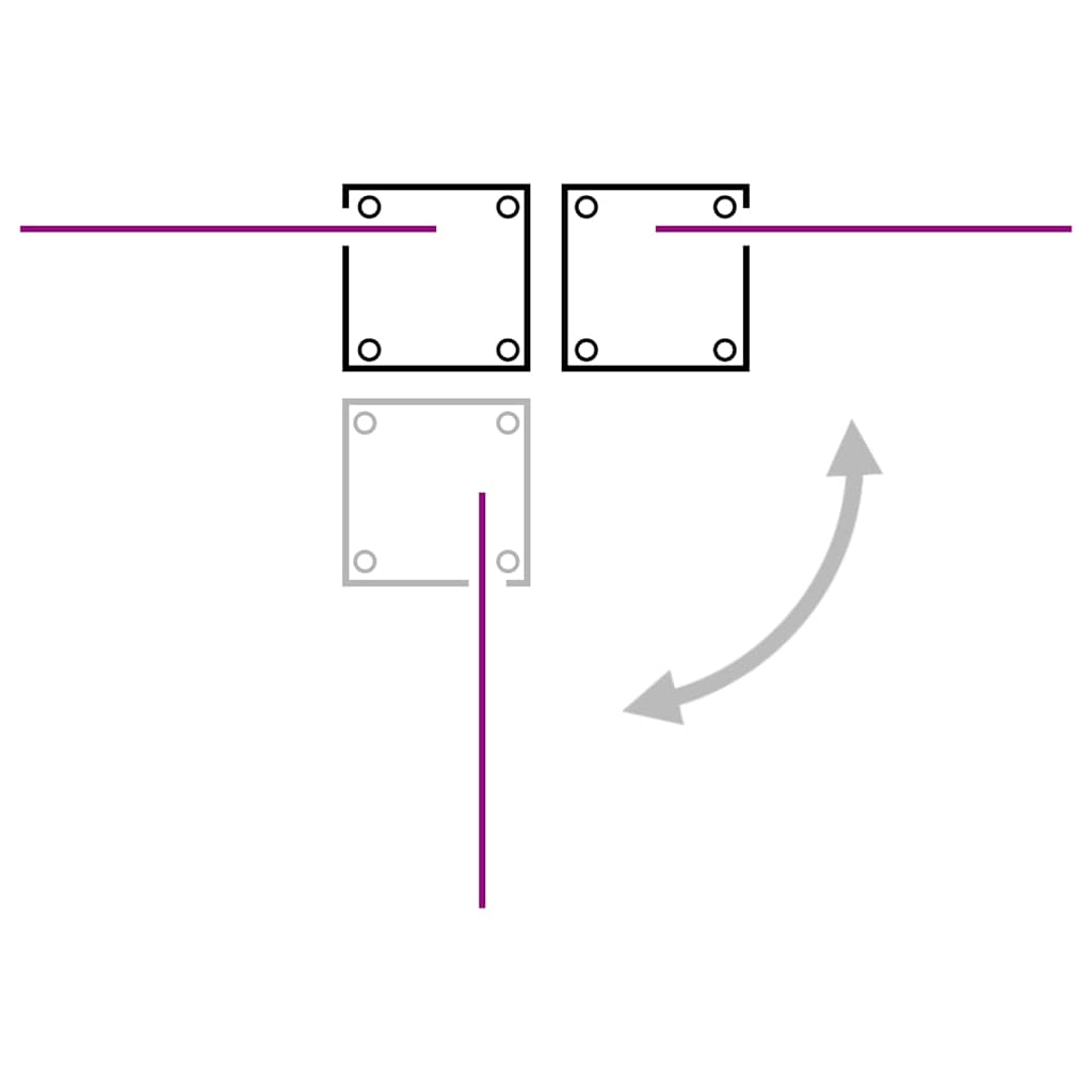Uttrekkbar sidemarkise 140x1200 cm antrasitt