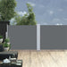 Uttrekkbar sidemarkise 140x1200 cm antrasitt