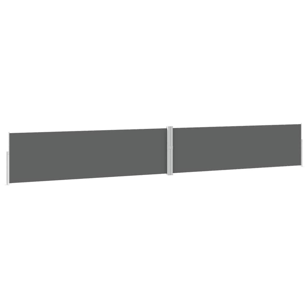 Uttrekkbar sidemarkise 170x1200 cm antrasitt