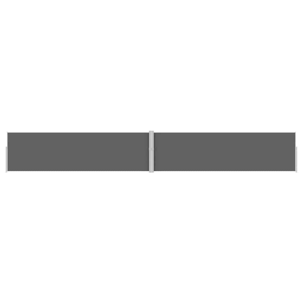 Uttrekkbar sidemarkise 170x1200 cm antrasitt