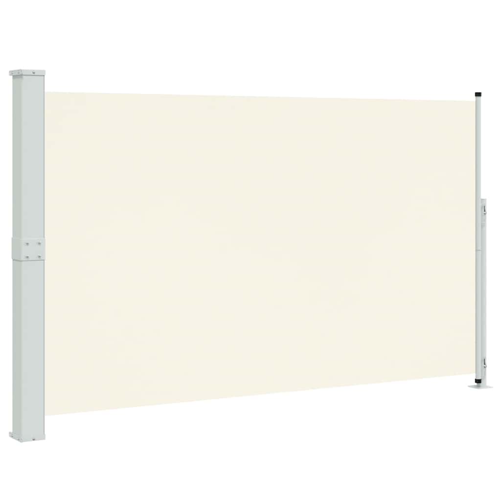 Uttrekkbar sidemarkise 180x300 cm kremhvit vidaXL