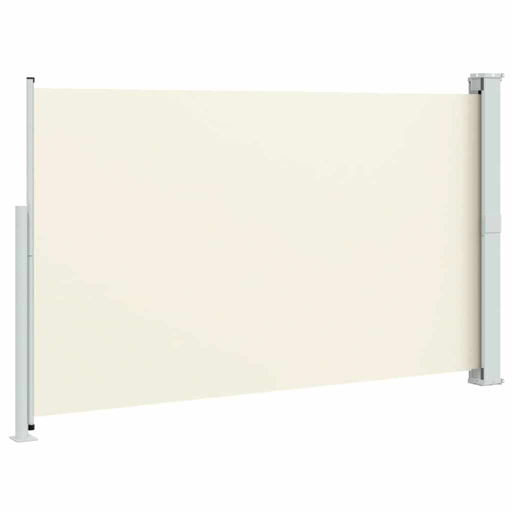 Uttrekkbar sidemarkise 180x300 cm kremhvit vidaXL